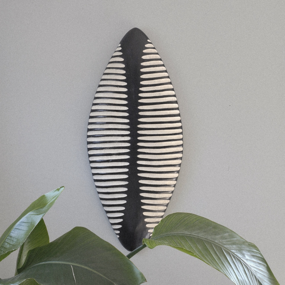 African Carved Wood Shield 27 Inches